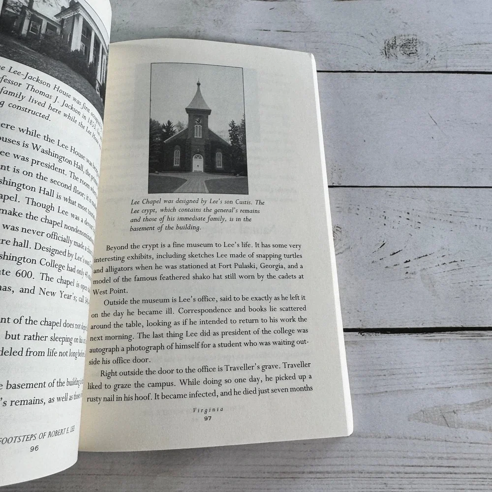 In the Footsteps of Robert E. Lee Clint Johnson 2001 Civil War History Guidebook